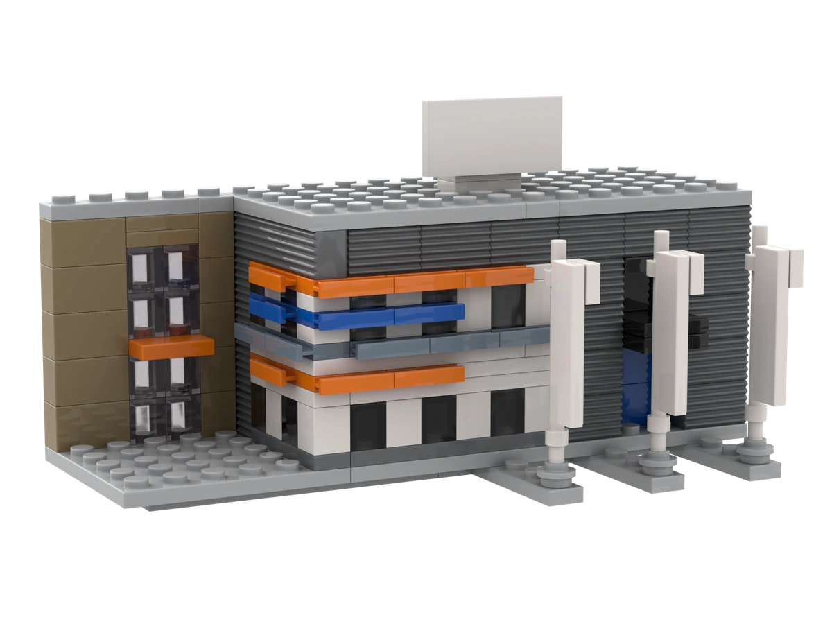 Miniatuur kantoorpand als LEGO® relatiegeschenk